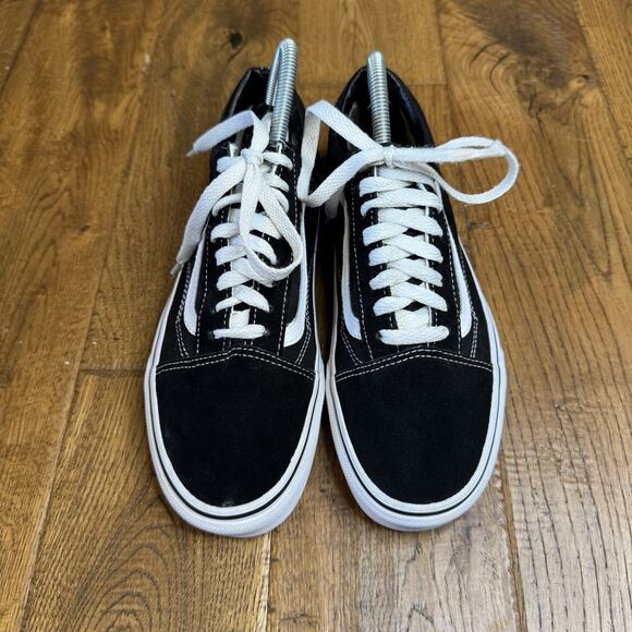 Vans Old Skool Skate Shoes Men Sz 7 Wmns 8.5 Low Top Black White Stripe 500714 - Picture 3 of 6